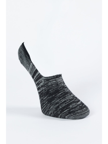 ALTINYILDIZ CLASSICS Men's Black-Grey Patterned Single Ballerina Socks
