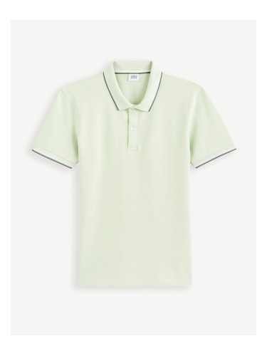 Men's Basic Menthol Polo T-Shirt Celio Decolrayeb