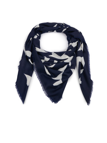 Dark blue patterned women's scarf ORSAY