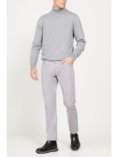 ALTINYILDIZ CLASSICS Men's Stone Slim Fit Slim Fit 5 Pocket Cotton Flexible Trousers
