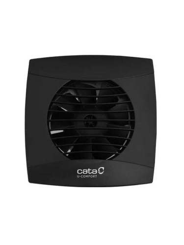 Вентилатор ф100mm с клапа, 230VAC, 8W, 110m3/h, черен, Cata, C01256000