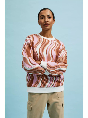 Marisse Women's Sweatshirt L-Bl-4314 L.Brown