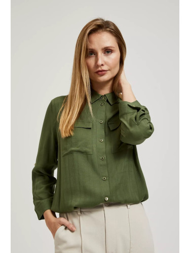 Marisse Women's Shirt L-Ko-4314 Khaki