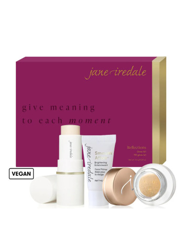 Комплект Основа за грим, Хайлайтър и Блясък за лице и тяло Jane Iredale Reflections Makeup Kit