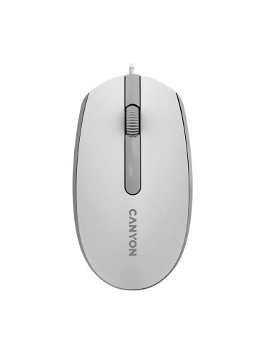 Мишка Canyon M-10 бял/сив