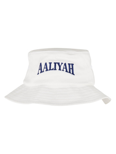 Aaliyah Logo Bucket Hat White