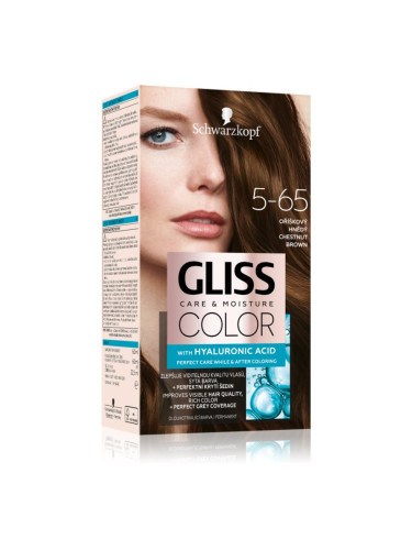 Schwarzkopf Gliss Color перманентната боя за коса цвят 5-65 Chestnut Brown 1 бр.