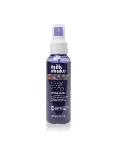 Milk Shake Silver Shine Toning Spray тониращ спрей за руса и сива коса 100 мл.
