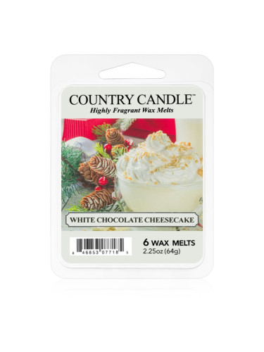 Country Candle White Chocolate Cheesecake восък за арома-лампа 64 гр.