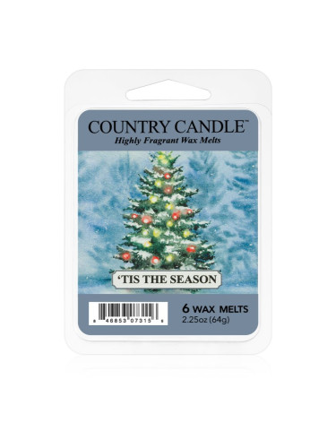 Country Candle 'Tis The Season восък за арома-лампа 64 гр.