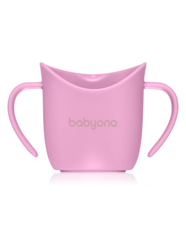 BabyOno Be Active Ergonomic Training Cup преходна чаша с дръжки Purple 6 m+ 120 мл.