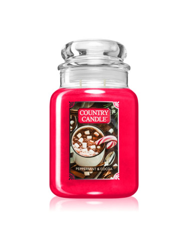 Country Candle Peppermint & Cocoa ароматна свещ 737 гр.