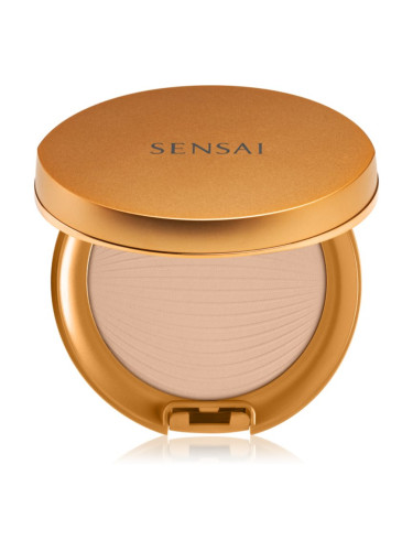 Sensai Silky Bronze Natural Veil Compact компактна пудра за освежаване и изглаждане на кожата цвят SC02 Natural 8,5 гр.