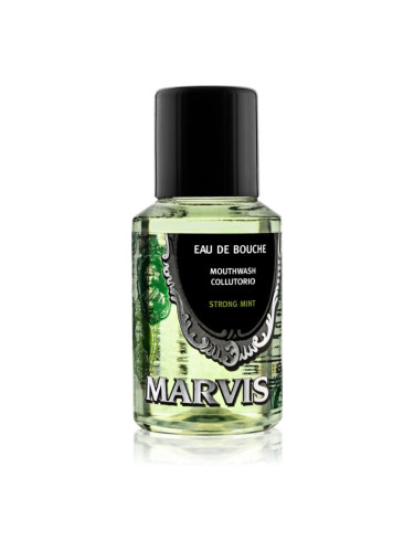 Marvis Strong Mint вода за уста за дълготраен свеж дъх 30 мл.