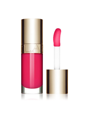 Clarins Lip Comfort Oil масло от нар с хидратиращ ефект цвят 23 passionate pink 7 мл.
