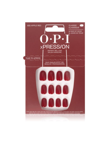 OPI xPRESS/ON Изкуствени нокти Big Apple Red 30 бр.