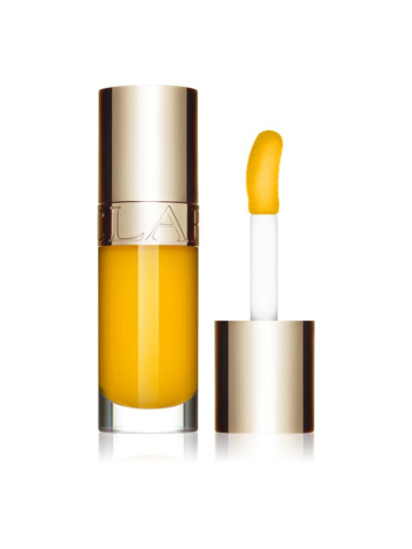 Clarins Lip Comfort Oil масло от нар с хидратиращ ефект цвят 21 joyful yellow 7 мл.