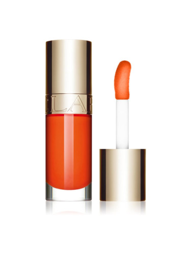 Clarins Lip Comfort Oil масло от нар с хидратиращ ефект цвят 22 daring orange 7 мл.