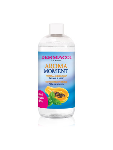 Dermacol Aroma Moment Papaya & Mint течен сапун за ръце пълнител 500 мл.