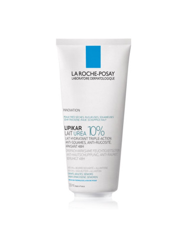 La Roche-Posay Lipikar Lait Urea 10% успокояващ лосион за тяло за много суха кожа 200 мл.