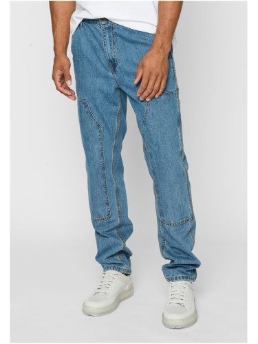 Men's Double Knee Jeans Light Blue/Washed