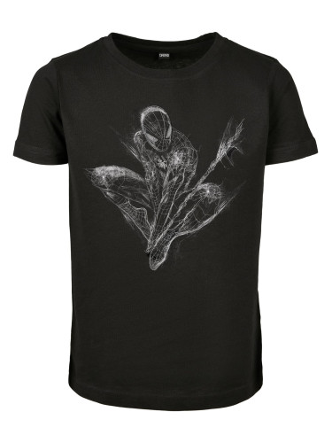 Children's T-shirt Spiderman Scratched black