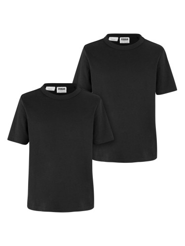 Boys' T-shirt made of organic cotton base - 2pcs - black