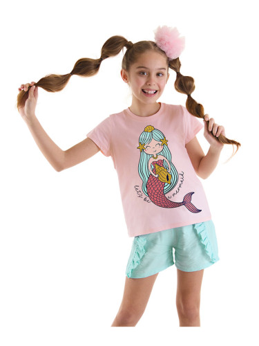 mshb&g Mermaid Girls Kids T-shirt Shorts Set
