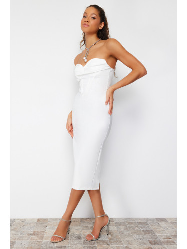 Trendyol Bridal White Formal Wear Evening Dress