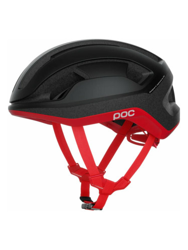 POC Omne Lite Uranium Black/Prismane Red Matt 56-61 Каска за велосипед