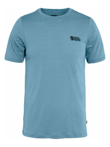Fjällräven Abisko Wool Logo SS M Dawn Blue XL Тениска