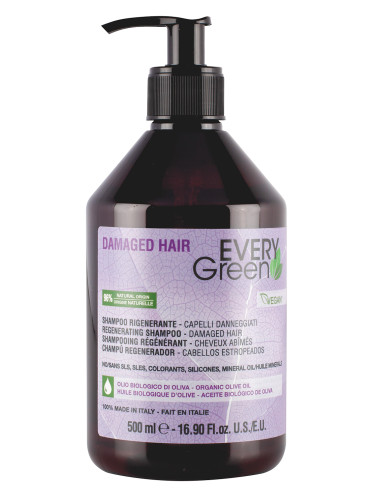 EVERY GREEN Restructurizing Shampoo - Damaged Hair   Шампоан за коса дамски 500ml