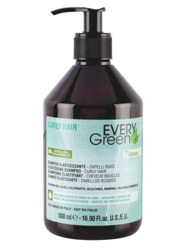 EVERY GREEN Elasticising Shampoo - Curly Hair Шампоан за коса дамски 500ml