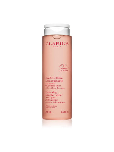 Clarins Cleansing Micellar Water почистваща мицеларна вода за чувствителна кожа на лицето 200 мл.
