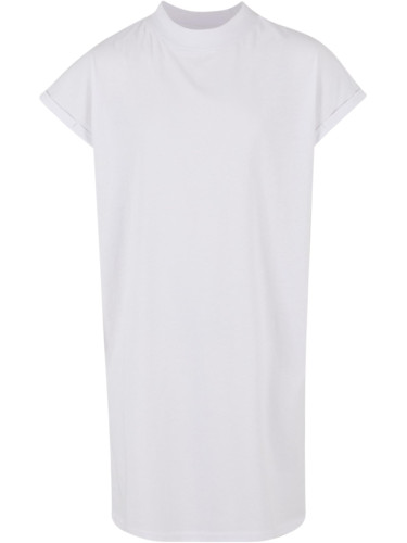 Turtle Extended Shoulder dress for girls - white