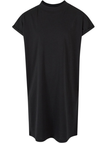 Extended Shoulder dress for girls - black