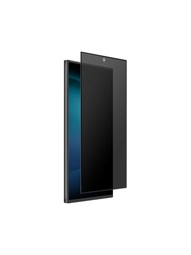 Стъклен протектор за дисплей MBX 5D Full Privacy с цяло лепило, За Samsung Galaxy S24 Ultra (S928B), Черен