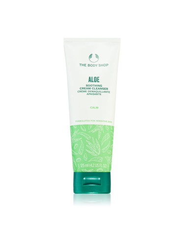 The Body Shop Aloe Soothing Cream Cleanser почистващо мляко за успокояване на кожата 125 мл.