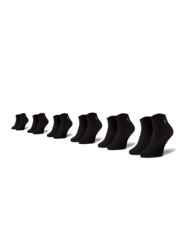 Polo Ralph Lauren Комплект 6 чифта къси чорапи унисекс 449723765001 R. Os Черен