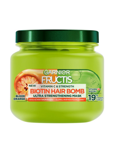 Garnier Fructis Vitamin & Strength Biotin Hair Bomb Маска за коса за жени 320 ml