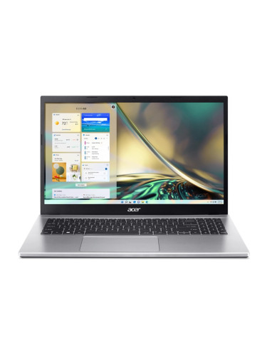 Лаптоп Acer Aspire 3 A315-59-774G (NX.K6SEX.004), сребрист, десетядрен Intel Core i7-1255U 1.7/4.7GHz, 15.6"(39.62 cm) Full HD, IPS Anti-Glare Display, (HDMI), 8GB DDR4, 1TB SSD, 3x USB 3.2, Free DOS, 1.78kg