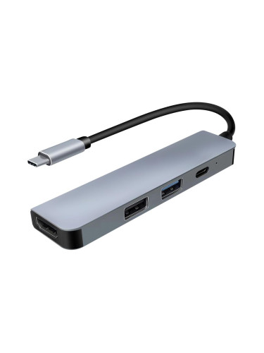 Solight SSH1201 - USB-C хъб 4в1 Power Delivery 100W и HDMI 4K