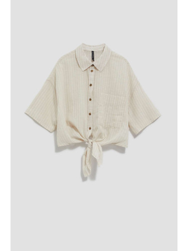 Marisse Women's Shirt L-Ko-4039 Beige_Off White