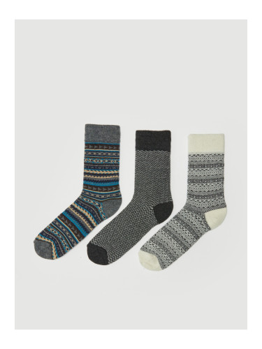 LC Waikiki 3-Pack Men's Printed Socks