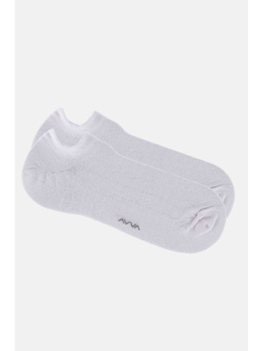 Avva Men's White Sneaker Socks