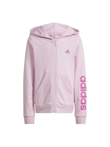 adidas LIN FZ HOODIE Горнище за момичета, розово, размер