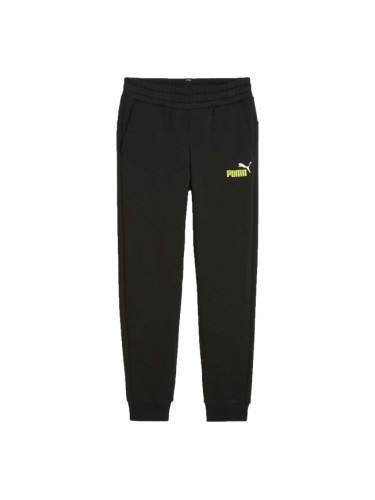 Puma ESS + 2 COL LOGO PANTS FL B Долнище за момчета, черно, размер