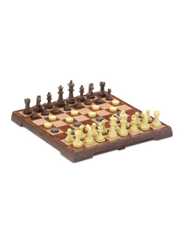 Магнитна игра Cayro - "Шах и дама", средна 24x24