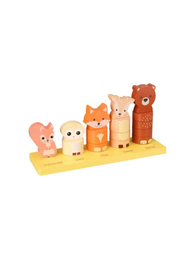 Низанка за броене с животни - "Woodland Animals", Orange Tree Toys