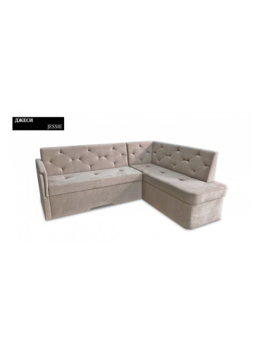Ъглов диван Jessie BM, с ракла, разтегателен